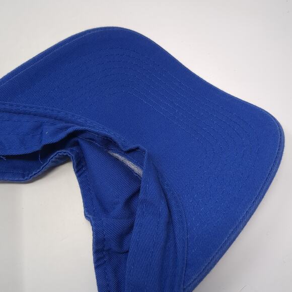 Campbell Aviation Strapback Visor Hat Blue One Size Port & Company - Picture 8 of 10